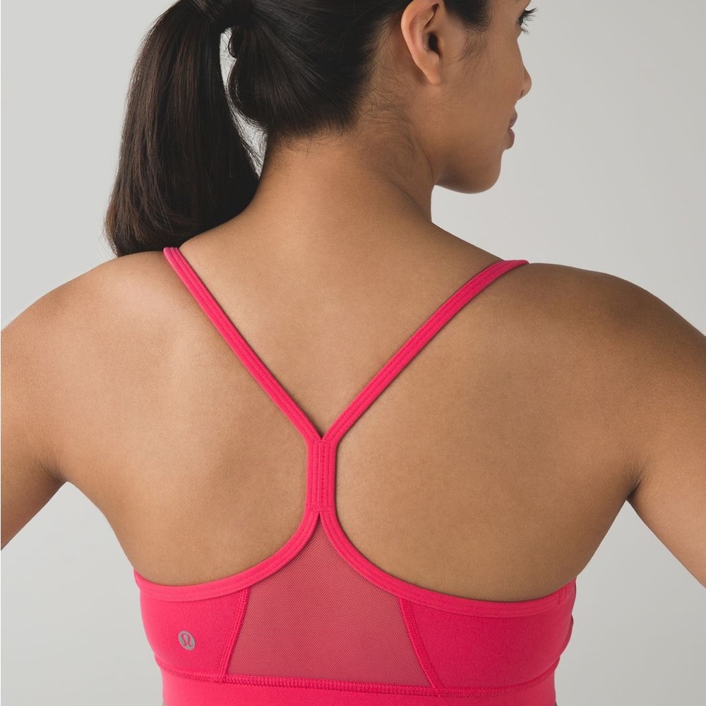 Lululemon Flow Y Pink Sports Bra
